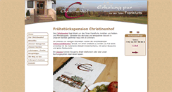 Desktop Screenshot of christinenhof.com