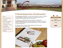 Tablet Screenshot of christinenhof.com